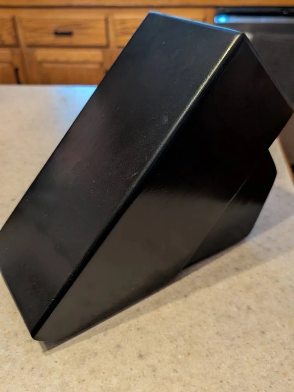 Black Wooden Knife Block Holder